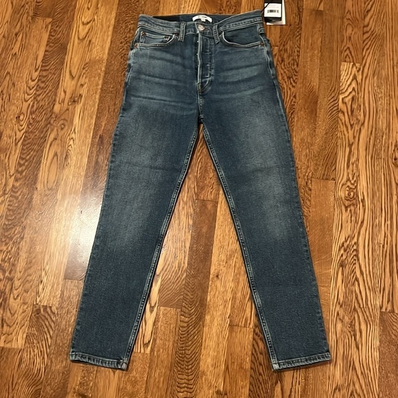 Re/Done Women’s Mid 90’s High Rise Ankle Crop Jeans Size 26 - Picture 2 of 10